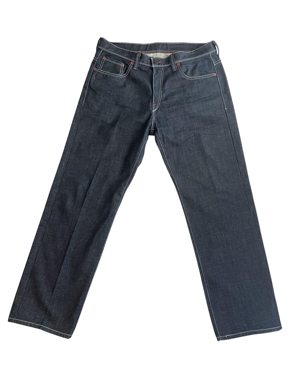 Levis 569 Jeans Mens 34x32 Blue Dark Wash Relaxed Straight Denim Pants